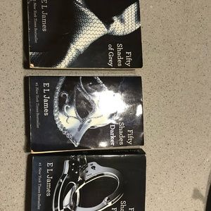Fifty shades of grey paper back books